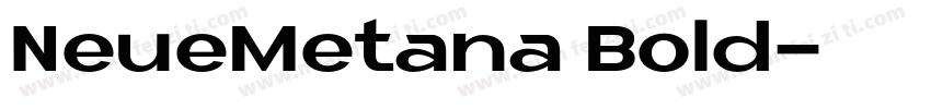 NeueMetana Bold字体转换